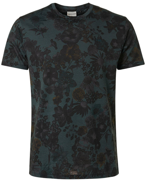 Dark Steel Floral T-Shirt